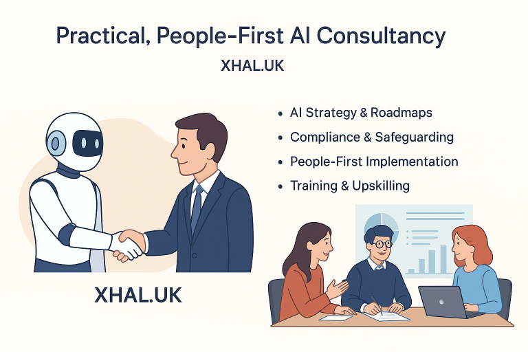 XHAL.UK Practical People-First AI Consultancy – ethical AI strategy, compliance, and training support